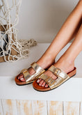 Load image into Gallery viewer, Metallic Effect Cork Sliders - gold