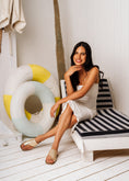 Load image into Gallery viewer, Stud-Trimmed Square Toe Slides - gold