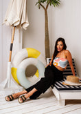 Load image into Gallery viewer, Double Bow Leather Slides - olive