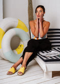 Load image into Gallery viewer, Sleek V-Cut Square Slides - yellow