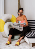 Load image into Gallery viewer, Sleek V-Cut Square Slides - yellow