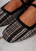 Load image into Gallery viewer, Multi-Weave Slingback Flats- black