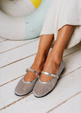 Load image into Gallery viewer, The Micro-Net Ballet Flat - silver