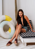 Load image into Gallery viewer, Square-Toe Croc Slides - maroon