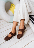Load image into Gallery viewer, Soft-Weave Ballet Flat - brown