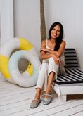 Load image into Gallery viewer, Eyelet Mesh Ballet Flats - blue