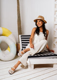 Load image into Gallery viewer, Eyelet Mesh Ballet Flats - white