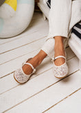 Load image into Gallery viewer, The Lace Mary Jane Flat - white