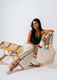 Load image into Gallery viewer, Lattice Flat Sandals - white