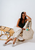 Load image into Gallery viewer, Lattice Flat Sandals - white