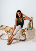 Load image into Gallery viewer, Lattice Flat Sandals - cafe