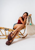 Load image into Gallery viewer, The Geometric Mesh Flat - maroon