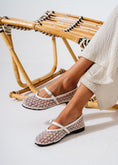 Load image into Gallery viewer, Strand Mesh Flats - white