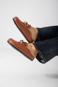 Load image into Gallery viewer, Chain-Detail Clog-camel