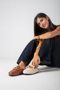 Load image into Gallery viewer, Chain-Detail Clog-camel