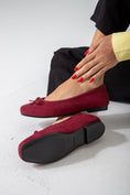 Load image into Gallery viewer, Suede-Ballet Flat-marron