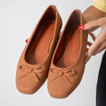 Load image into Gallery viewer, The Textured Ballet Flat-camel