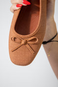 Load image into Gallery viewer, The Textured Ballet Flat-camel