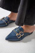 Load image into Gallery viewer, The Riviera Mule-dark blue