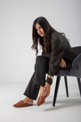Load image into Gallery viewer, Chic Backless Flat-camel