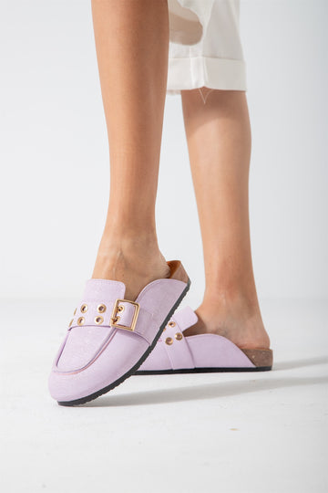 The Riviera Loafer Mule-purple