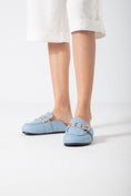 Load image into Gallery viewer, The Riviera Loafer Mule-blue