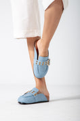 Load image into Gallery viewer, The Riviera Loafer Mule-blue