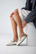 Load image into Gallery viewer, The Riviera Loafer Mule-white