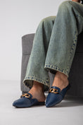 Load image into Gallery viewer, The City Point Mule-dark blue