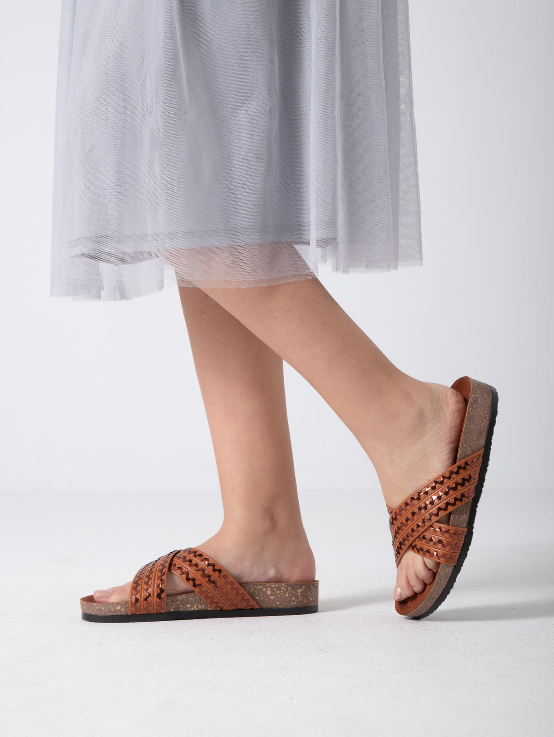 Ivory ZigZag Charm - camel