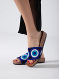 Load image into Gallery viewer, Eyelet Pattern Slip-On Slides