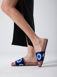 Load image into Gallery viewer, Eyelet Pattern Slip-On Slides