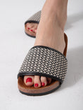 Load image into Gallery viewer, Rustic Breeze Slides - black