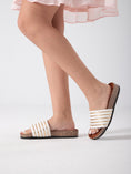 Load image into Gallery viewer, Luxe Line Slides - white
