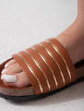 Load image into Gallery viewer, Luxe Line Slides - camel