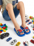 Load image into Gallery viewer, Kids Spiderman Cartoon Slides - blue