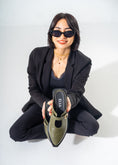 Load image into Gallery viewer, The Minimalist Buckle Mules-OLIVE