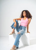 Load image into Gallery viewer, Elegant Buckled T-Strap Flats-BEIGE