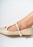 Load image into Gallery viewer, Pointed-Toe T-Strap Mary Jane Flats-BEIGE