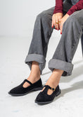 Load image into Gallery viewer, The Essential T-Bar Flats-BLACK