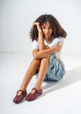 Load image into Gallery viewer, Minimalist Mary Jane Flats-MAROON