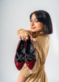 Load image into Gallery viewer, Bella Criss-Cross Flats-MAROON