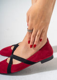 Load image into Gallery viewer, VelvetCriss Suede Flats-RED