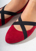 Load image into Gallery viewer, VelvetCriss Suede Flats-RED