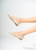 Load image into Gallery viewer, VelvetCriss Suede Flats-BEIGE