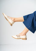 Load image into Gallery viewer, Patent Multi-Strap Buckle Flats-BEIGE