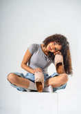 Load image into Gallery viewer, Ring Detail Suede Clogs-PINK