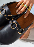 Load image into Gallery viewer, Classic Ring-Detail Clogs-BLACK