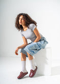 Load image into Gallery viewer, Classic Ring-Detail Clogs-MAROON