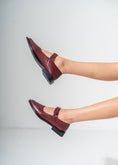 Load image into Gallery viewer, The Sculpted Mary Jane Flats-MAROON